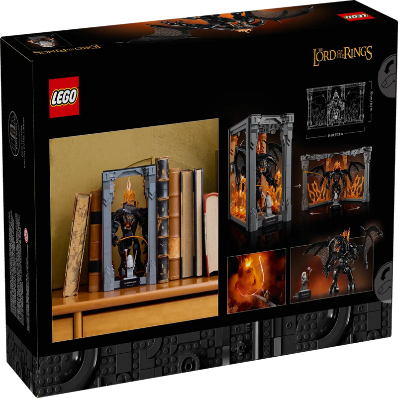 Lego 10367 Icons The Lord of the Rings: Balrog Book Nook (1201 Pieces)