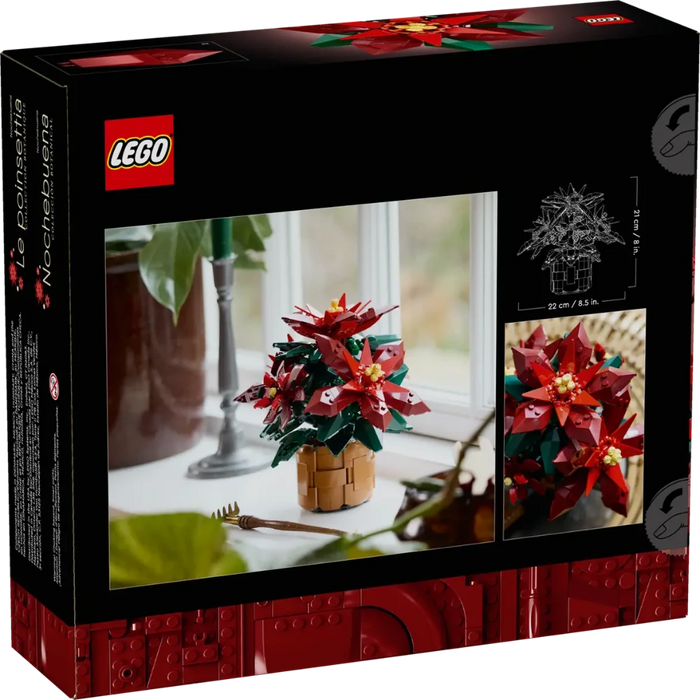 Lego 10370 Icons Poinsettia (608 Pieces)-Construction-LEGO-Toycra