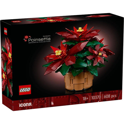 Lego 10370 Icons Poinsettia (608 Pieces)-Construction-LEGO-Toycra