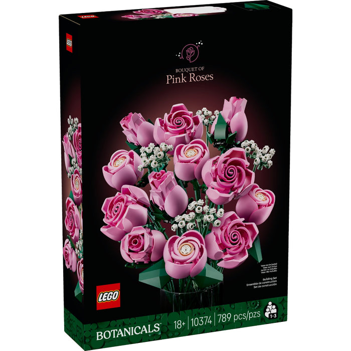 Lego 10374 Botanicals Bouquet Of Pink Roses (789 Pieces)-Construction-LEGO-Toycra