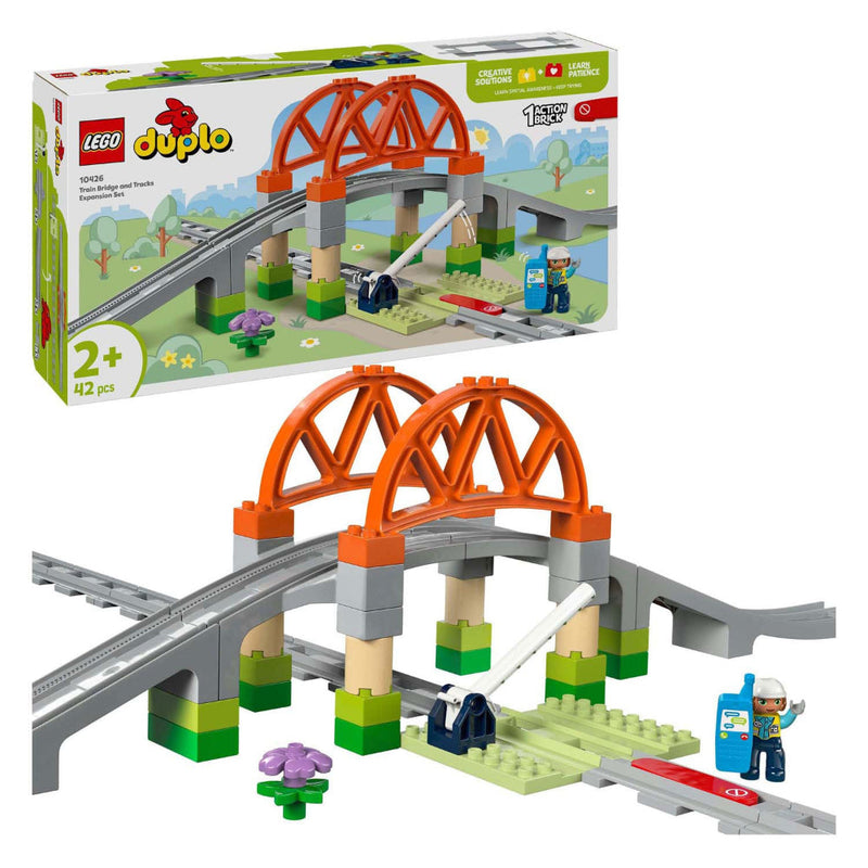 Lego 10426 Duplo Train Bridge and Tracks Expansion Set (42 Pieces)