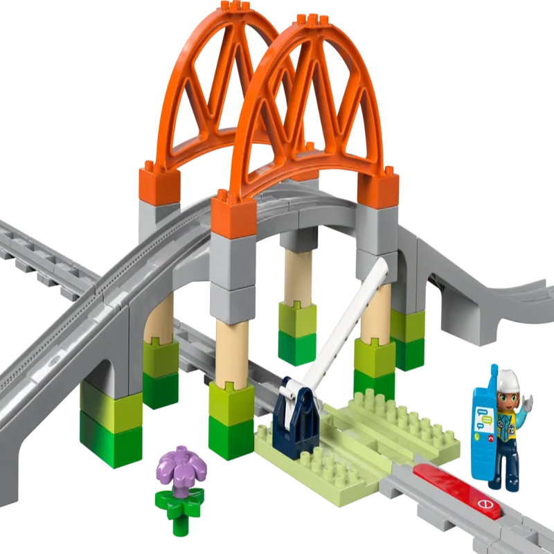Lego 10426 Duplo Train Bridge and Tracks Expansion Set (42 Pieces)