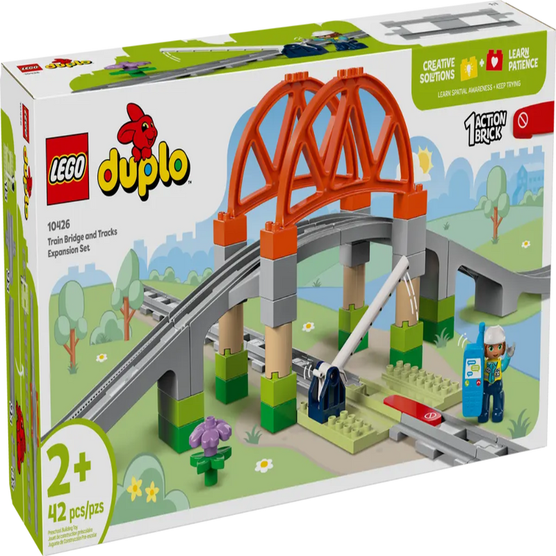 Lego 10426 Duplo Train Bridge and Tracks Expansion Set (42 Pieces)