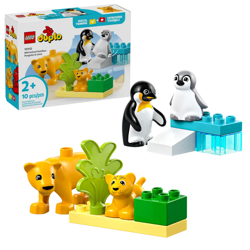 Lego 10442 Duplo Wild Animal Families Penguins & Lions (10 Pieces)