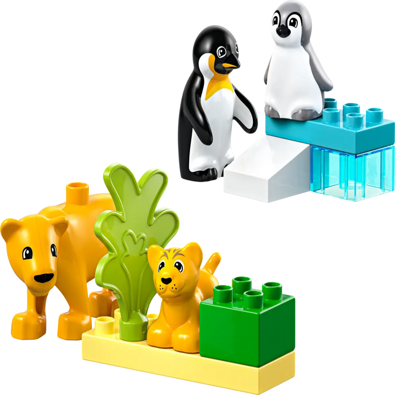 Lego 10442 Duplo Wild Animal Families Penguins & Lions (10 Pieces)