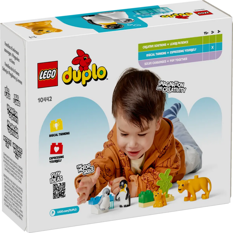 Lego 10442 Duplo Wild Animal Families Penguins & Lions (10 Pieces)