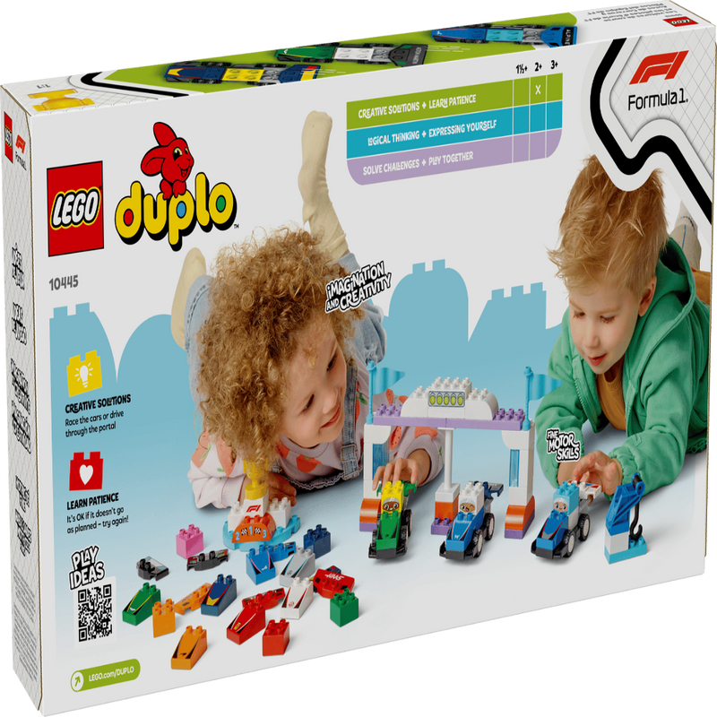 Lego 10445 Duplo F1 Team Race Cars & Drivers ( 70 Pieces )