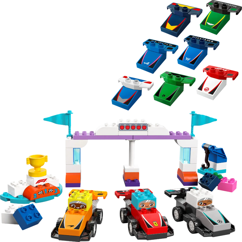 Lego 10445 Duplo F1 Team Race Cars & Drivers ( 70 Pieces )