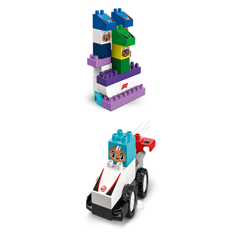 Lego 10445 Duplo F1 Team Race Cars & Drivers ( 70 Pieces )