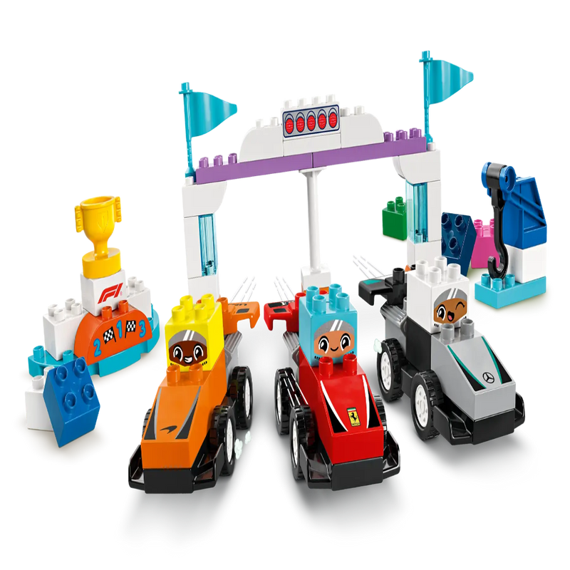 Lego 10445 Duplo F1 Team Race Cars & Drivers ( 70 Pieces )