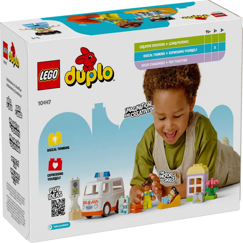 Lego 10447 Duplo Ambulance & Driver (19 Pieces)
