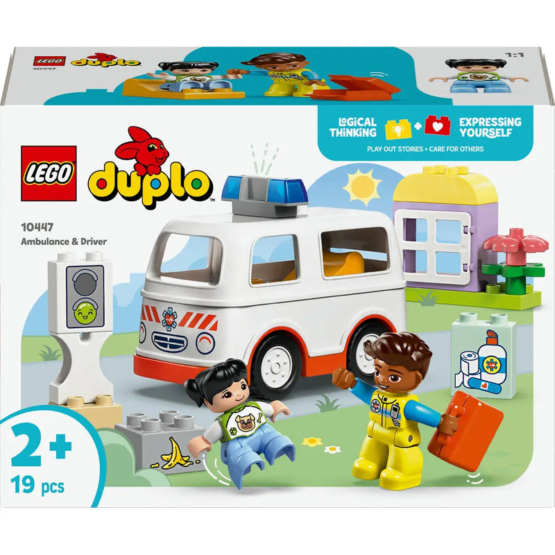 Lego 10447 Duplo Ambulance & Driver (19 Pieces)