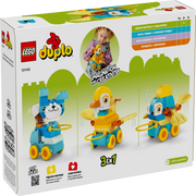 Lego 10448 Duplo 3in1 Animals On Wheels (58 Pieces)