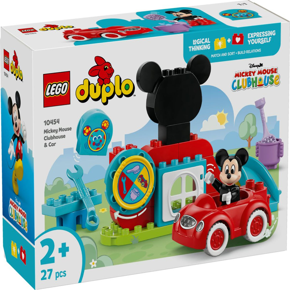 Lego 10454 Duplo Mickey Mouse Clubhouse & Car (27 Pieces)