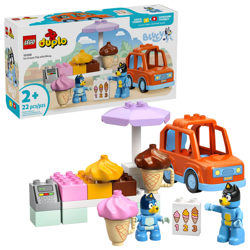 Lego 10458 Duplo Ice Cream Trip With Bluey (22 Pieces)-Construction-LEGO-Toycra