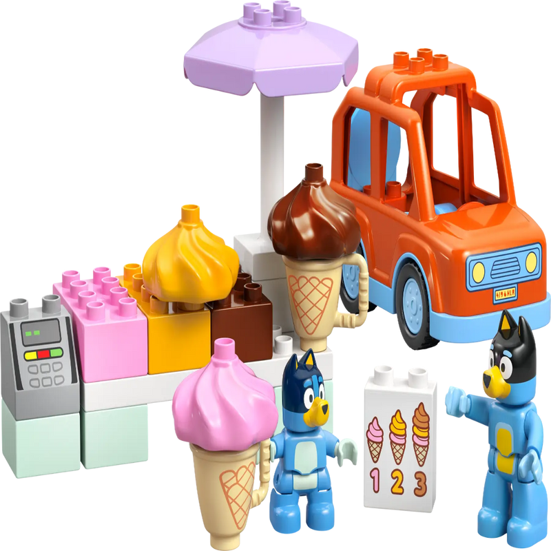 Lego 10458 Duplo Ice Cream Trip With Bluey (22 Pieces)