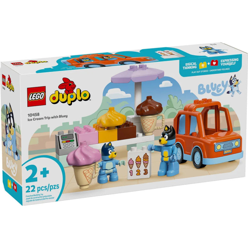 Lego 10458 Duplo Ice Cream Trip With Bluey (22 Pieces)