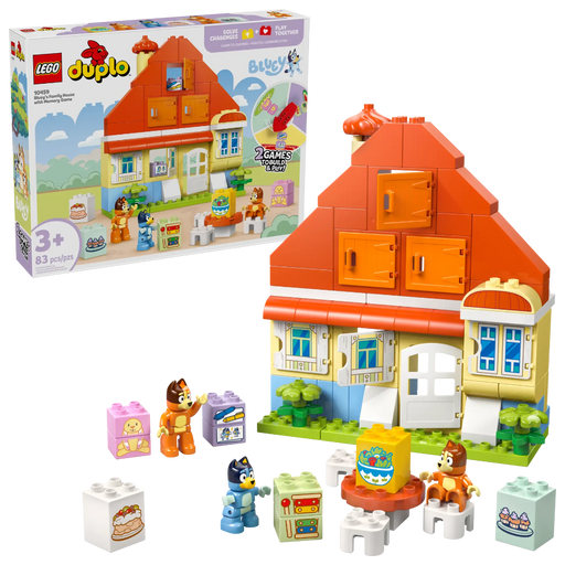 Lego 10459 Duplo Bluey's Family House With Memory Game (83 Pieces)-Construction-LEGO-Toycra