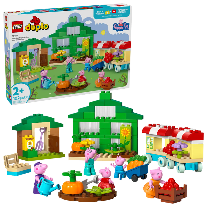 Lego 10461 Duplo Grandpa Pig's Garden And Greenhouse (102 Pieces)-Construction-LEGO-Toycra