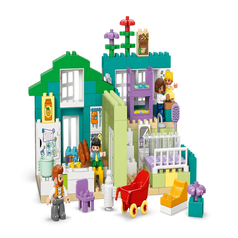 Lego 10470 Duplo 3 In 1 Modern Family House With Figures (166 Pieces)