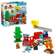 Lego 10473 Duplo Fire Truck With Hose And Firefighter (28 Pieces)