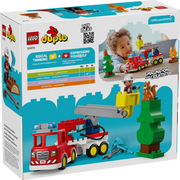 Lego 10473 Duplo Fire Truck With Hose And Firefighter (28 Pieces)