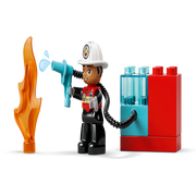 Lego 10473 Duplo Fire Truck With Hose And Firefighter (28 Pieces)