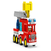Lego 10473 Duplo Fire Truck With Hose And Firefighter (28 Pieces)