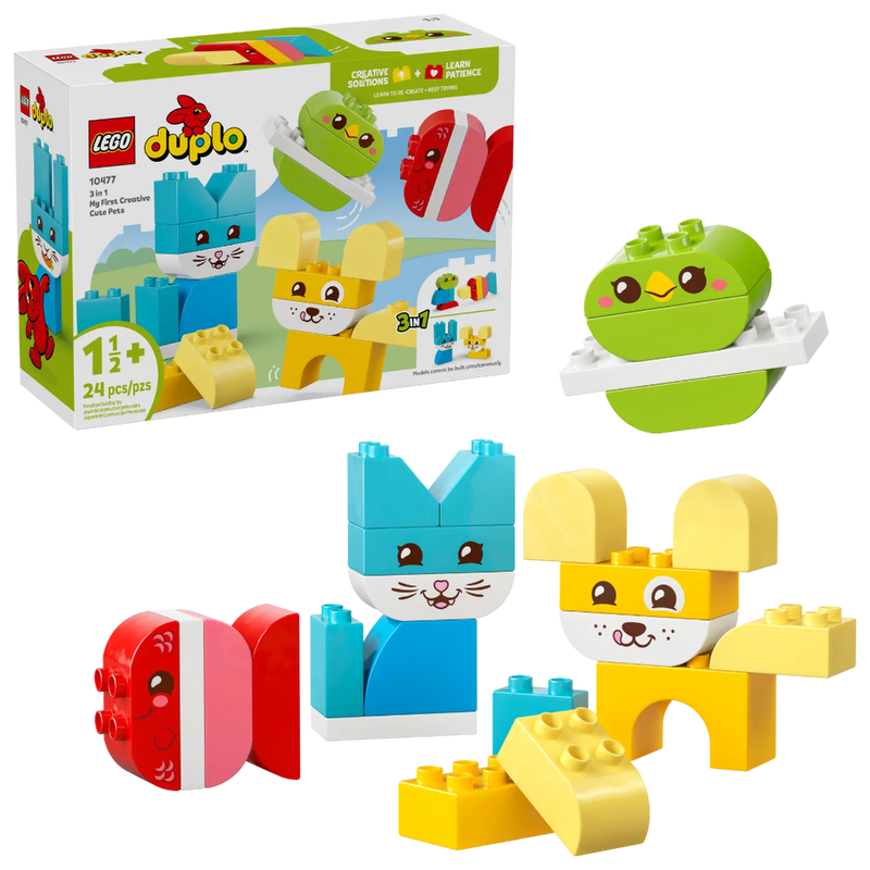 Lego 10477 Duplo 3 in 1 Creative Cute Pets (24 Pieces)