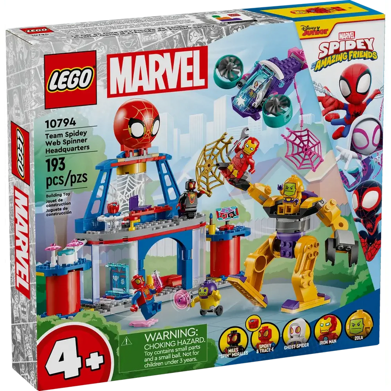 Lego 10794 Spidey Team Spidey Web Spinner Headquarters (193 Pieces)