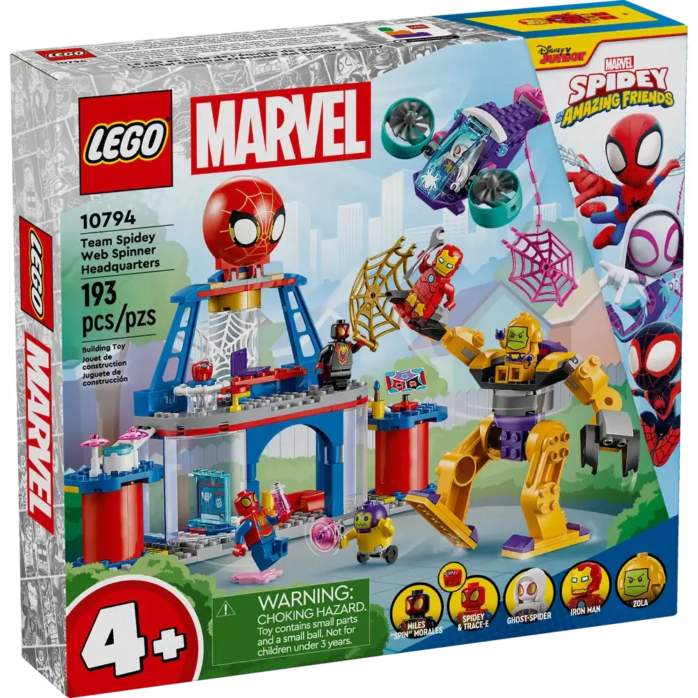 Lego 10794 Spidey Team Spidey Web Spinner Headquarters (193 Pieces)