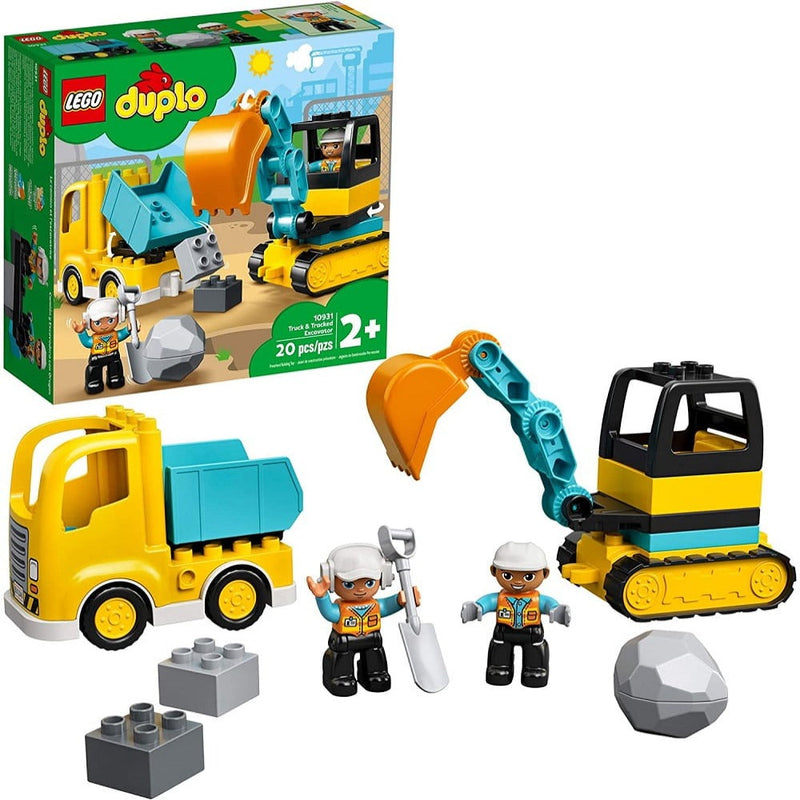 Lego 10931 Duplo Truck & Tracked Excavator (20 Pieces)