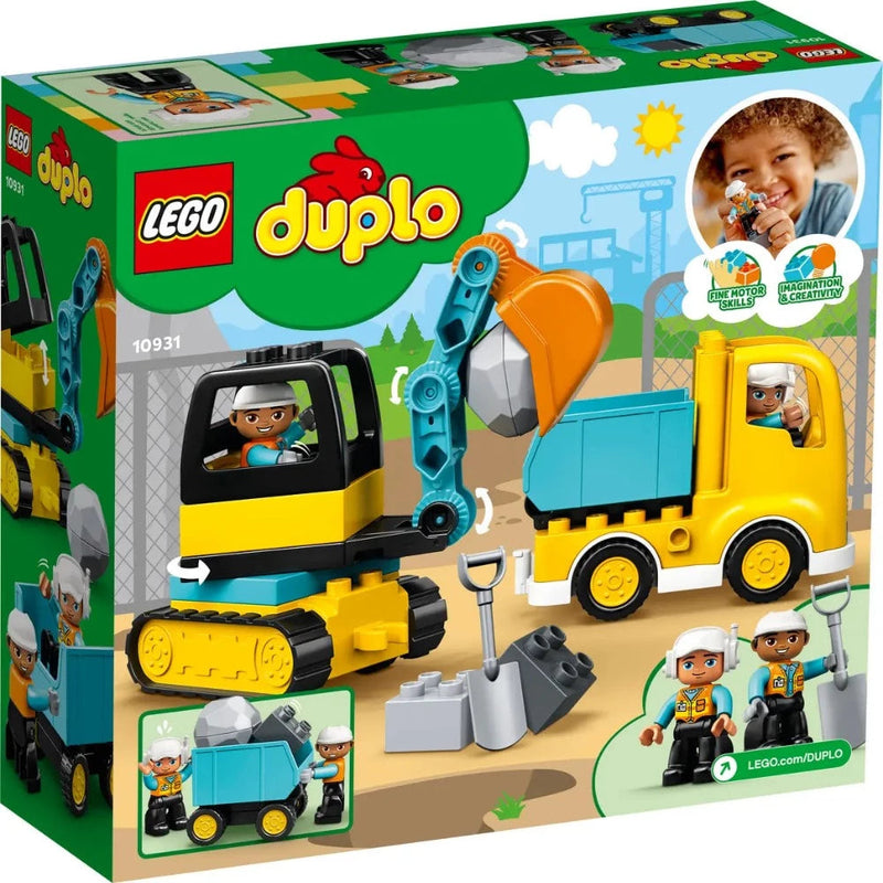 Lego 10931 Duplo Truck & Tracked Excavator (20 Pieces)