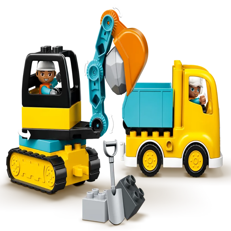 Lego 10931 Duplo Truck & Tracked Excavator (20 Pieces)