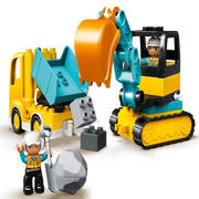 Lego 10931 Duplo Truck & Tracked Excavator (20 Pieces)
