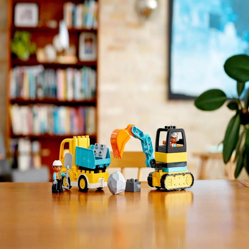 Lego 10931 Duplo Truck & Tracked Excavator (20 Pieces)
