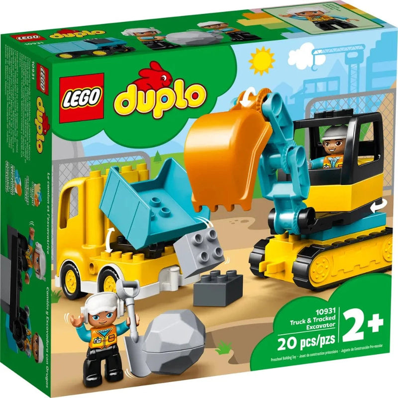 Lego 10931 Duplo Truck & Tracked Excavator (20 Pieces)