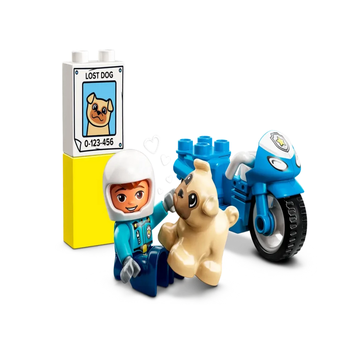 Lego 10967 DUPLO Town Rescue Police Motorcycle ( 5 Pieces )-Construction-LEGO-Toycra