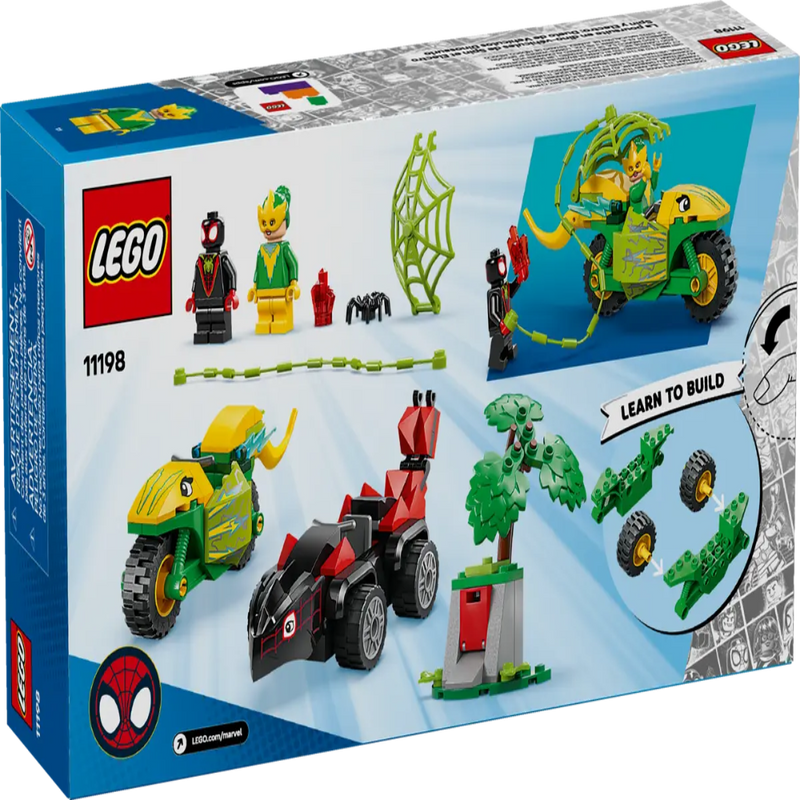 Lego 11198 Spidey Spin And Electro Dinosaur Vehicle Chase (124 Pieces)