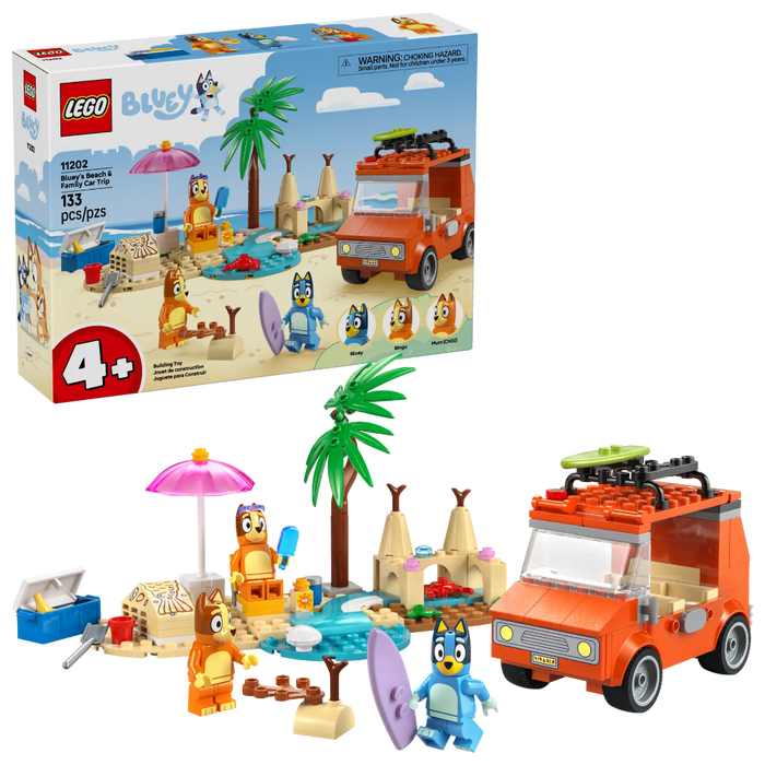 Lego 11202 Bluey Bluey's Beach & Family Car Trip (133 Pieces)-Construction-LEGO-Toycra