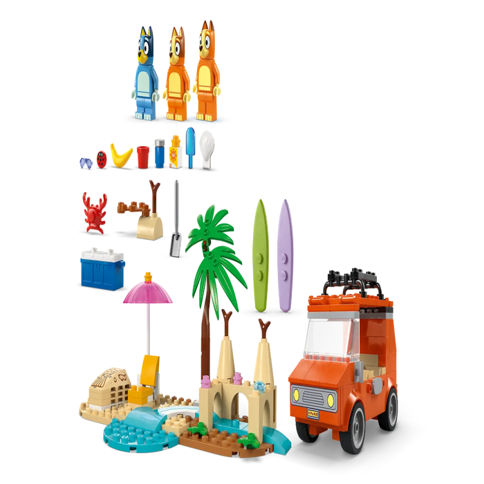 Lego 11202 Bluey Bluey's Beach & Family Car Trip (133 Pieces)-Construction-LEGO-Toycra