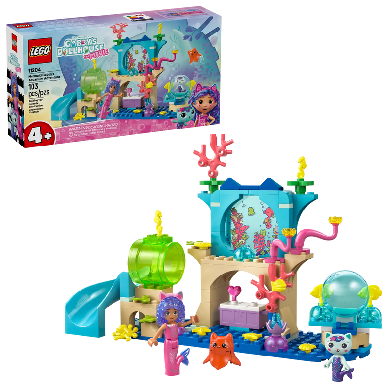 Lego 11204 Gabby's Dollhouse Mermaid Gabby's Aquarium Adventure (103 Pieces)