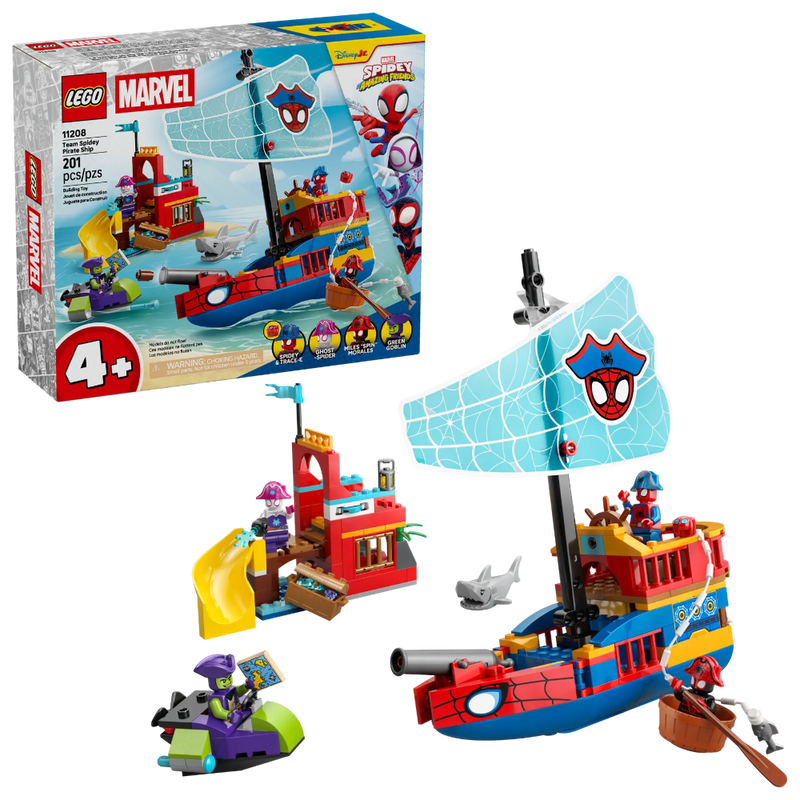 Lego 11208 Spidey Team Spidey Pirate Ship (201 Pieces)