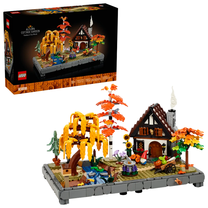 Lego 11372 Icons Autumn Cottage Garden (1102 Pieces)-Construction-LEGO-Toycra