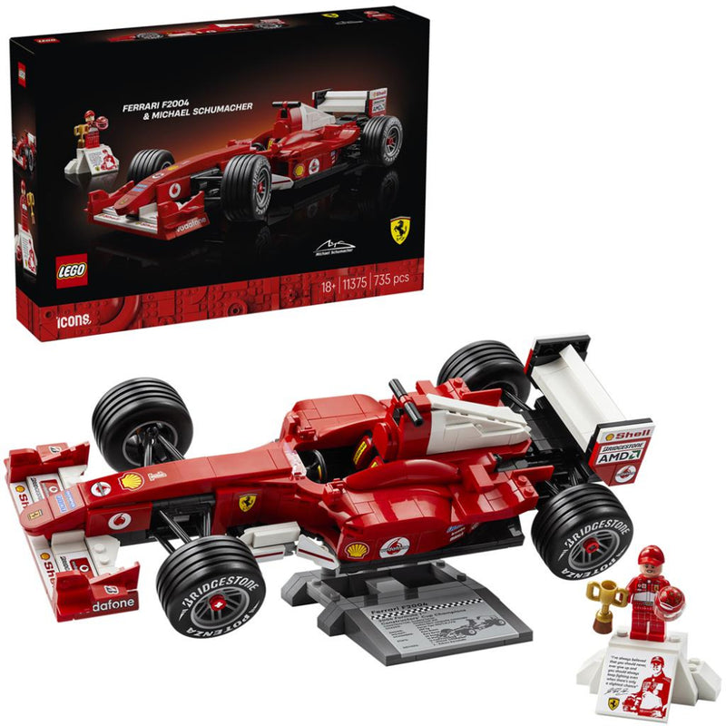 Lego 11375 Icons Ferrari F2004 & Michael Schumacher (735 Pieces)