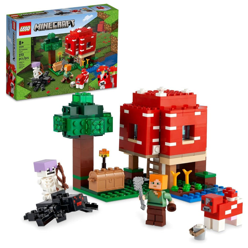 Lego 21179 Minecraft The Mushroom House - 272 Pieces