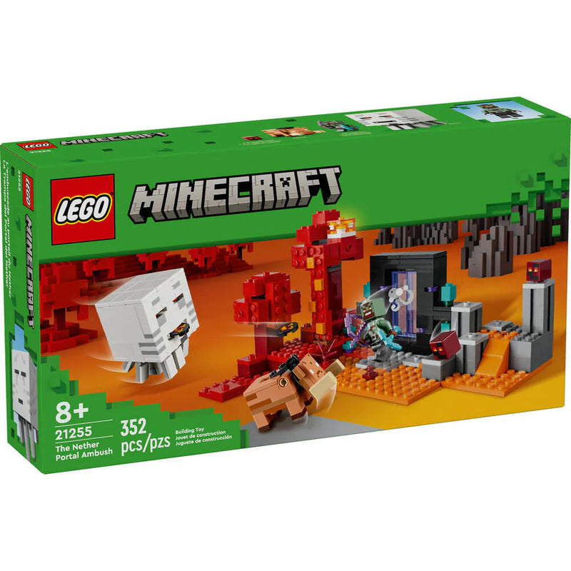Lego 21255 Minecraft The Nether Portal Ambush - 352 Pieces
