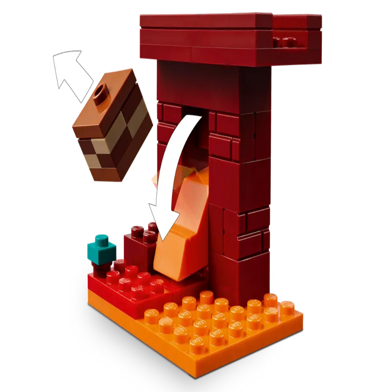 Lego 21266 Minecraft The Nether Lava Battle (99 Pieces)