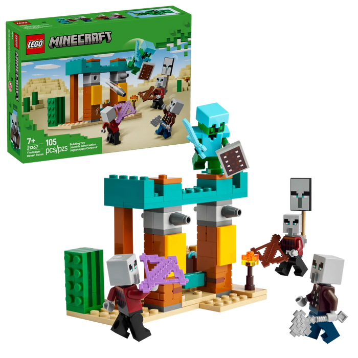 Lego 21267 Minecraft The Illager Desert Patrol (105 Pieces)-Construction-LEGO-Toycra