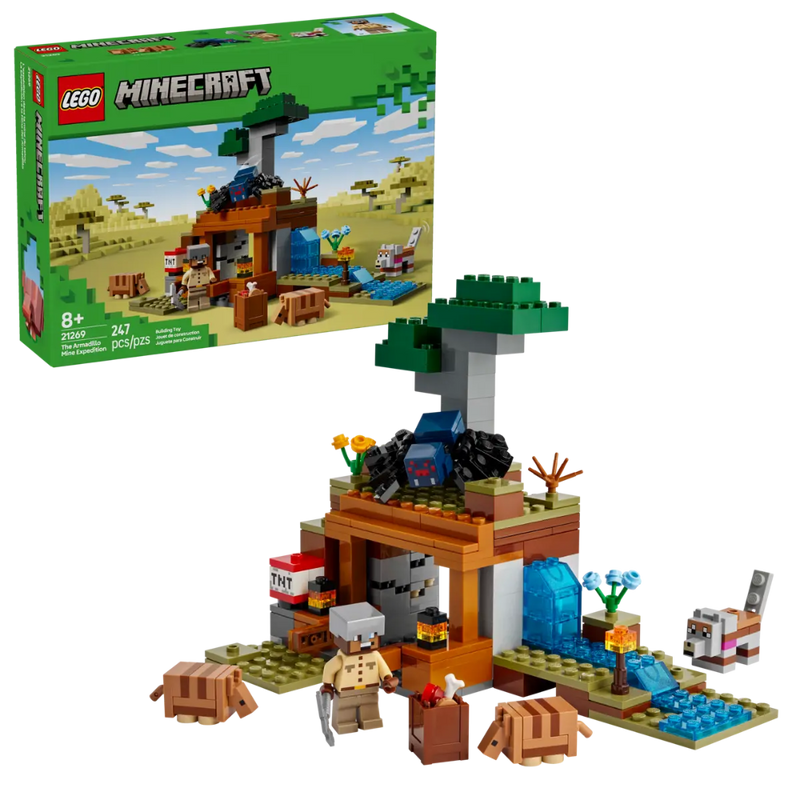 Lego 21269 Minecraft The Armadillo Mine Expedition (247 Pieces )